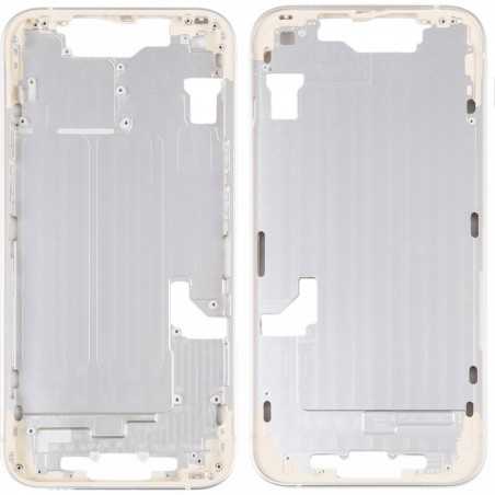 Middle Frame Telaio con Carrello Sim e Tasti Laterali per Apple iPhone 14 | Bianco