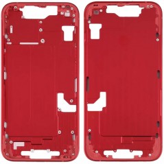 Middle Frame with SIM Tray and Side Buttons for iPhone 14 | Red