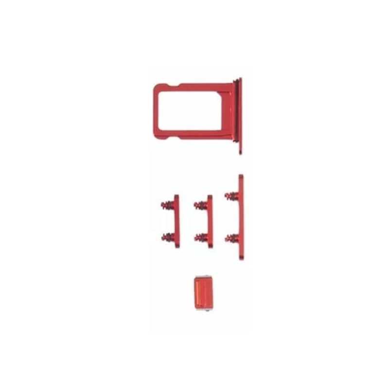 Middle Frame with SIM Tray and Side Buttons for iPhone 14 | Red Middle Frame with SIM Tray and Side Buttons for iPhone 14 | Red