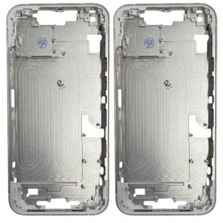 Middle Frame with SIM Tray and Side Buttons for iPhone 14 Plus | White