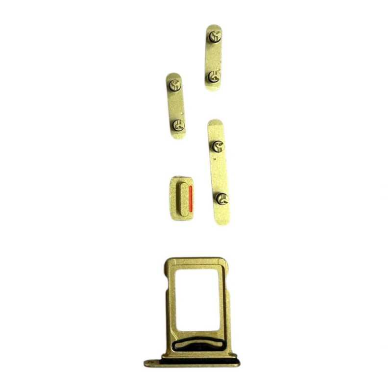 Middle Frame iPhone 14 Plus with SIM Tray and Side Buttons for Apple | Yellow Middle Frame iPhone 14 Plus with SIM Tray and Side Buttons for Apple | Yellow