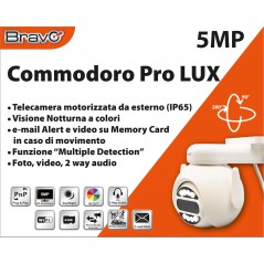 BRAVO Commodoro Pro Lux HD Video Surveillance Camera Night Vision IP65 Professional Security Indoor/Outdoor