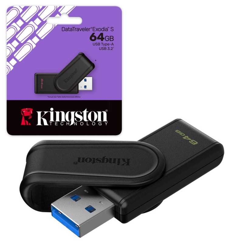 Kingston DataTraveler Exodia S 64GB DTXS USB 3.2 Gen 1 – Fast USB Drive