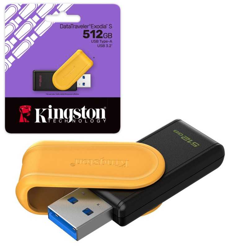 Kingston DataTraveler Exodia S 512GB DTXS USB 3.2 Gen 1 – Fast USB Pen Drive