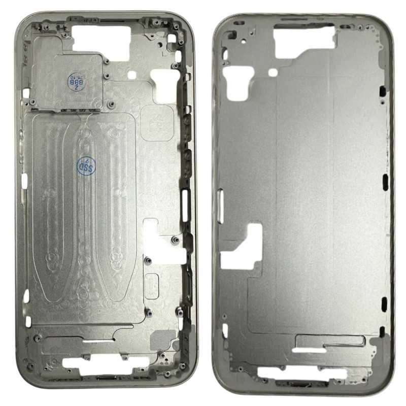 Middle Frame iPhone 15 with SIM Tray and Side Buttons for Apple | Yellow Middle Frame iPhone 15 with SIM Tray and Side Buttons for Apple | Yellow
