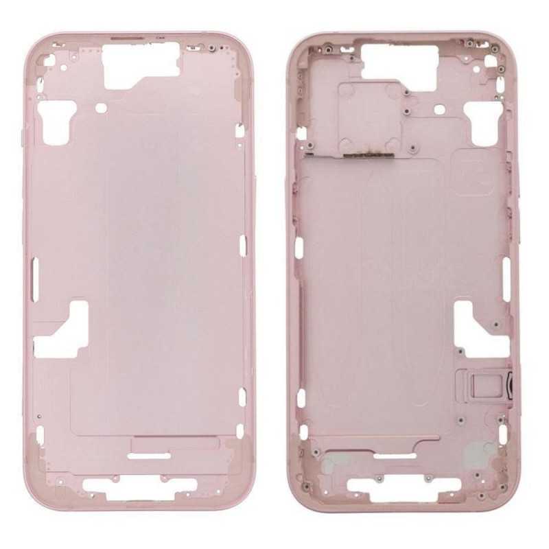 Middle Frame iPhone 15 with SIM Tray and Side Buttons for Apple | Pink Middle Frame iPhone 15 with SIM Tray and Side Buttons for Apple | Pink