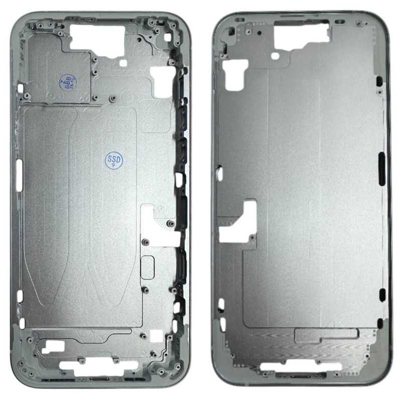 Middle Frame iPhone 15 Plus with SIM Tray and Side Buttons for Apple | Blue Middle Frame iPhone 15 Plus with SIM Tray and Side Buttons for Apple | Blue