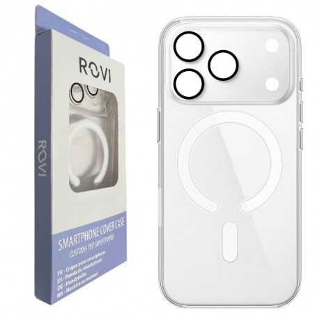 Rovi Custodia MagSafe iPhone 17 Pro Cover per Apple Trasparente
