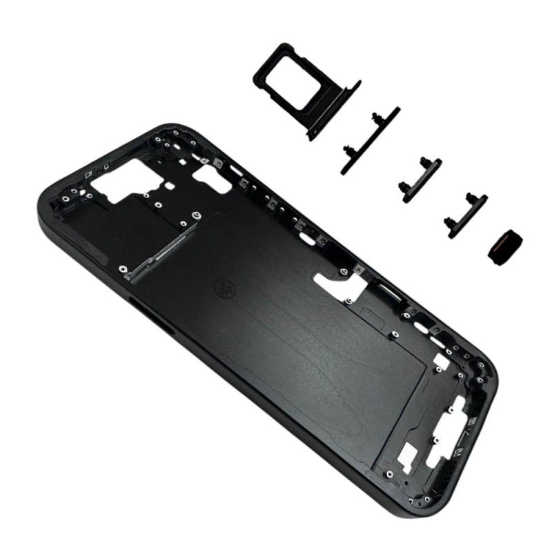 Middle Frame iPhone 15 Plus with SIM Tray and Side Buttons for Apple | Black Middle Frame iPhone 15 Plus with SIM Tray and Side Buttons for Apple | Black