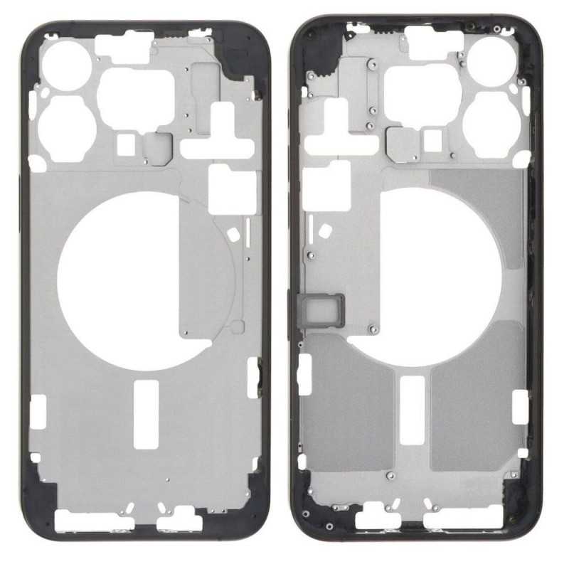 Middle Frame iPhone 15 Pro with SIM Tray and Side Buttons for Apple | Black Middle Frame iPhone 15 Pro with SIM Tray and Side Buttons for Apple | Black