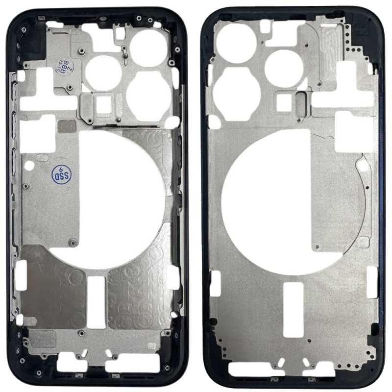 Middle Frame iPhone 15 Pro with SIM Tray and Side Buttons for Apple | Blue Middle Frame iPhone 15 Pro with SIM Tray and Side Buttons for Apple | Blue