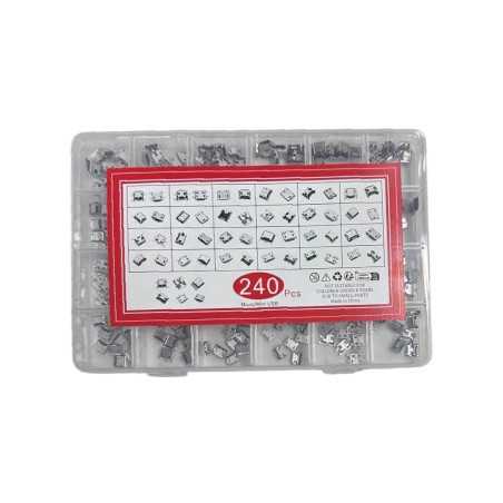 240-Piece Micro USB Charging Connector Box – Assorted Repair Kit