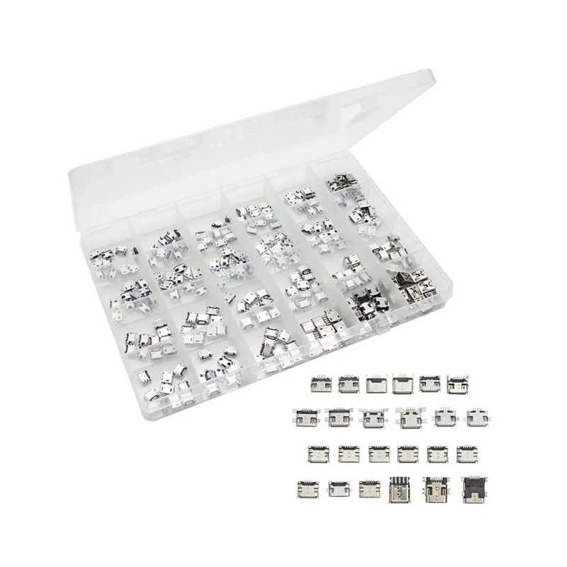 240-Piece Micro USB Charging Connector Box – Assorted Repair Kit 240-Piece Micro USB Charging Connector Box – Assorted Repair Kit