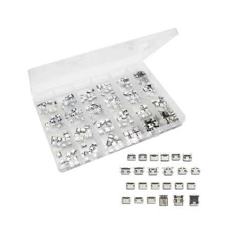 240-Piece Micro USB Charging Connector Box – Assorted Repair Kit