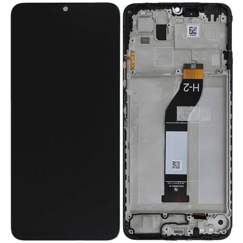 Xiaomi SERVICE PACK Display LCD ORIGINALE + Frame Per Redmi 13C 4G 5G / Poco C65 4G | NERO