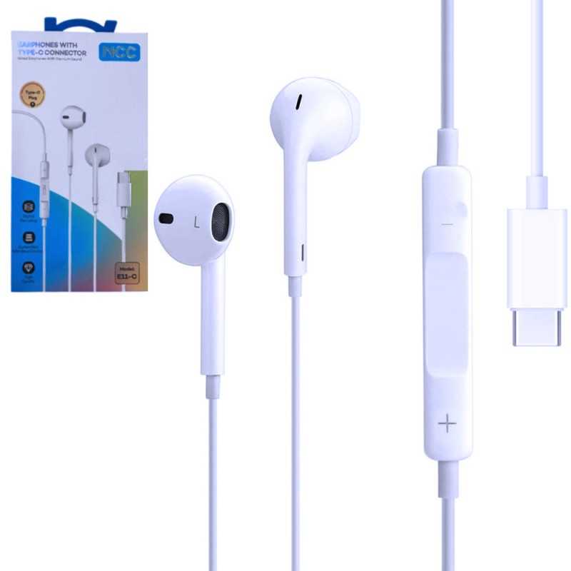 NCC EarPods E11-C Earphones with Remote and Microphone (USB-C Connector)