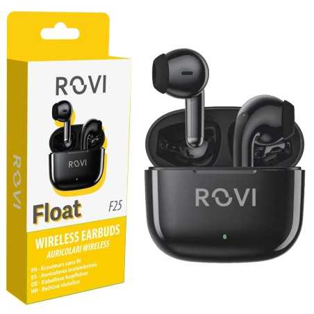 Rovi Auricolare Bluetooth True Wireless F25 FLOAT TWS Nero