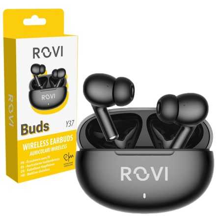 Rovi Auricolare Bluetooth True Wireless Y37 BUDS Con Noise Cancelling Nero