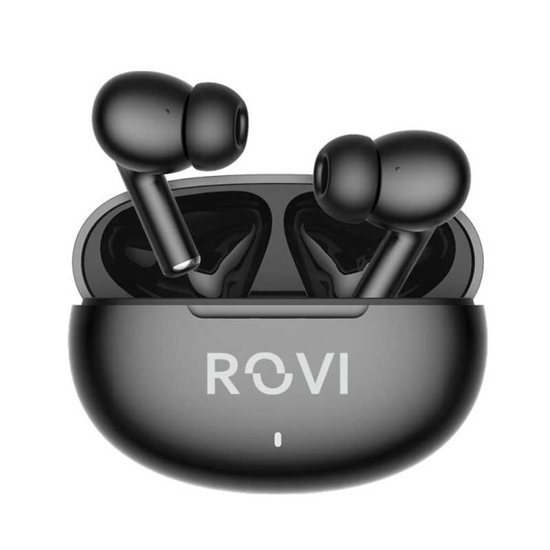 Rovi Y37 BUDS True Wireless Bluetooth Headset with Noise Canceling Black