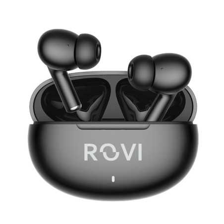 Rovi Y37 BUDS True Wireless Bluetooth Headset with Noise Canceling Black