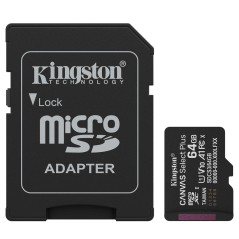 Kingston Canvas Select Plus MicroSd HC SDCS3 MicroSdXC 64GB CL 10 100MB/s