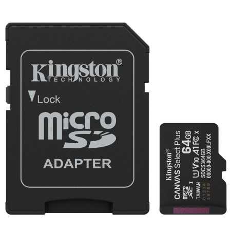 Kingston Canvas Select Plus MicroSd HC SDCS3 MicroSdXC 64GB CL 10 100MB/s