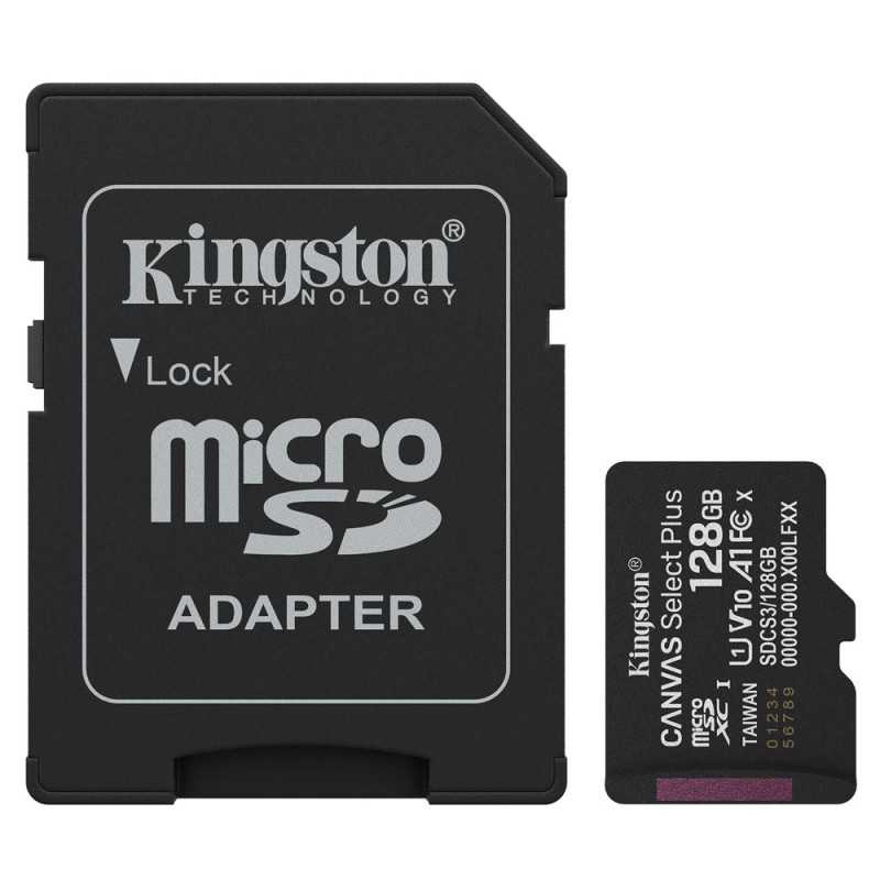 Kingston Canvas Select Plus MicroSd HC SDCS3 MicroSdXC 128GB CL 10 150MB/s Kingston Canvas Select Plus MicroSd HC SDCS3 MicroSdXC 128GB CL 10 150MB/s