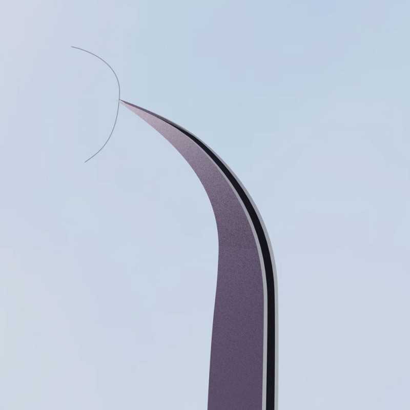 2UUL Ti22 Titanium Pliers Curved Tip | Purple