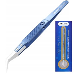 RELIFE RT-15E Precision Titanium Ceramic Straight Tweezers