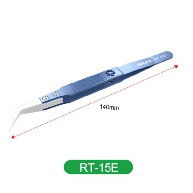 RELIFE RT-15E Pinzette di Precisione in Lega di Titanio e Ceramica 