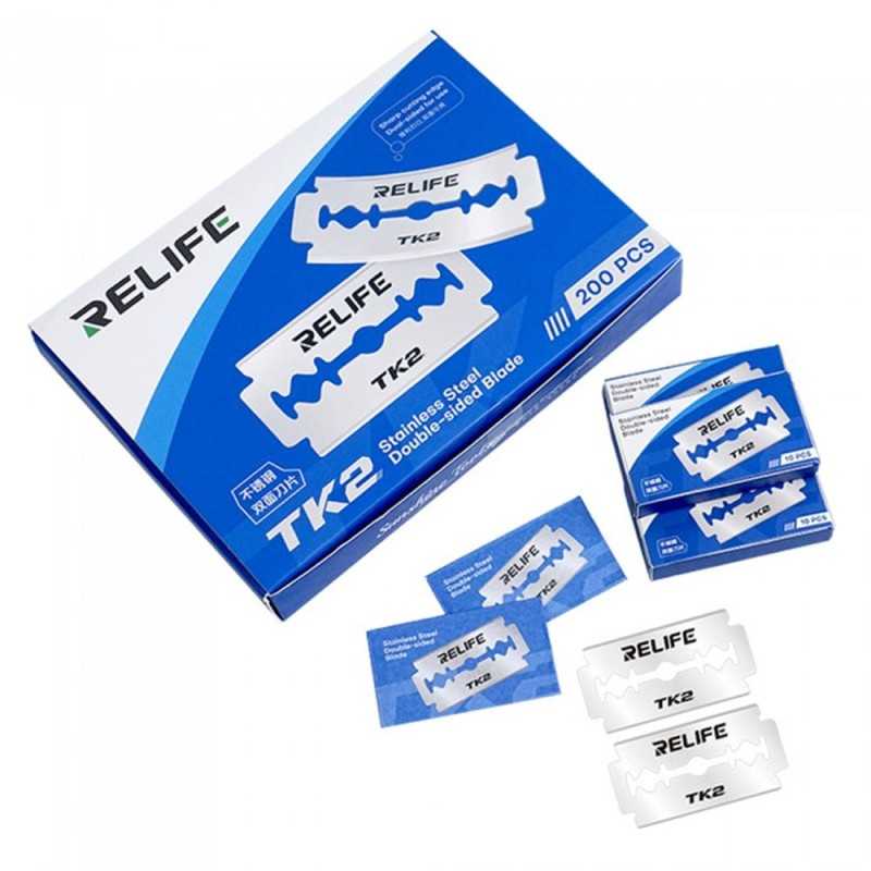RELIFE TK2 Stainless Steel Double-Sided Blade/200 pieces RELIFE TK2 Stainless Steel Double-Sided Blade/200 pieces