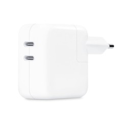 Alimentatore Apple USB-C 35W a Doppia Porta MW2K3ZM/A – Ricarica Rapida per iPhone, iPad e MacBook Air