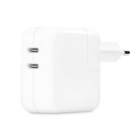 Alimentatore Apple USB-C 35W a Doppia Porta MW2K3ZM/A – Ricarica Rapida per iPhone, iPad e MacBook Air