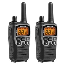 Midland XT70 Doppio Walkie Talkie Radio Ricetrasmettitori DUAL BAND PMR446/LPD | Nero 