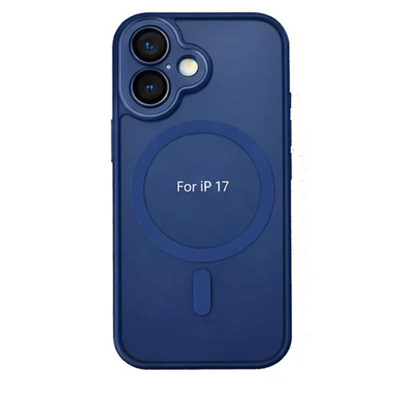 Cover Case iPhone 17 MagSafe with Camera Glass Screen Protector | Dark Blue