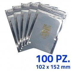 Compra Buste Antistatiche ESD con chiusura ZIP 102 x 152 mm | Pacchetto da 100pcs online