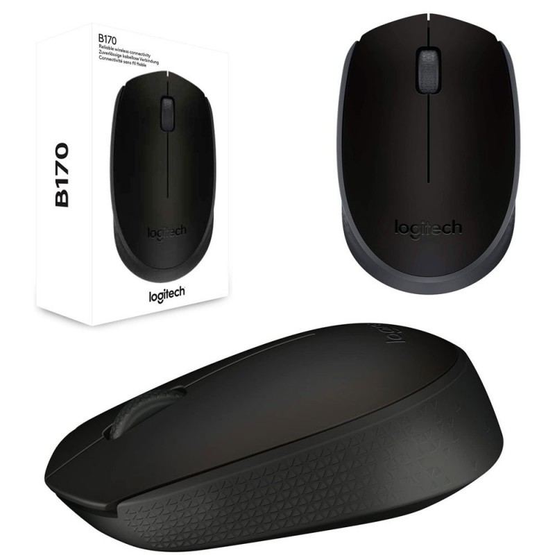 Logitech B170 Wireless Optical Mouse, Black, 1000 dpi Logitech B170 Wireless Optical Mouse, Black, 1000 dpi