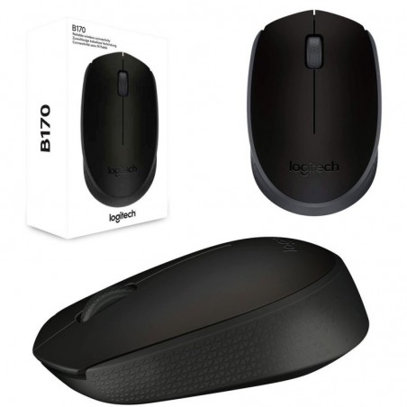 Foto di Logitech Mouse Ottico B170 Wireless Nero 1000 dpi - Logitech