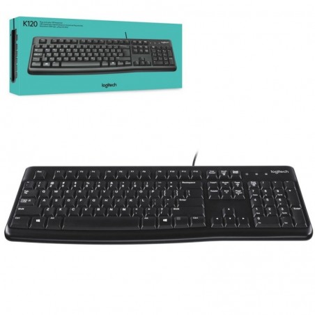 Compra Logitech Tastiera Business QWERTY K120 USB Iternational Nera online