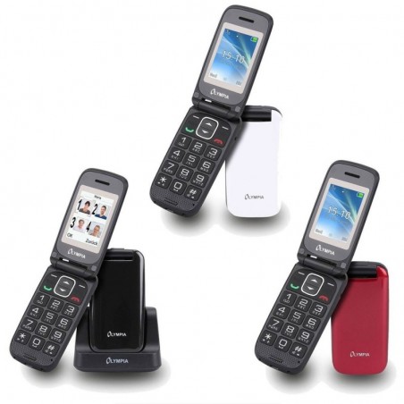 Acquista Olympia CLASSIC MINI 2 Telefono Cellulare con Pulsanti Grandi Dimensioni - Data - Orario su Smartness