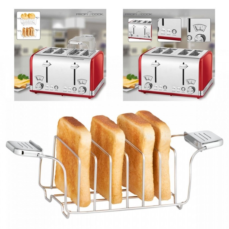 ProfiCook 4-Slice Toaster Vintage Slice Toaster PC-TA1194 1630W