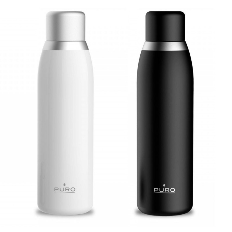 Puro SMART 500ml Double-Layer Steel Thermal Bottle with LCD Touch Cap