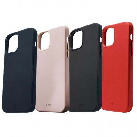 Discover Puro SKY Leather Effect Case for iPhone 12 - iPhone 12 Pro | Black - Blue - Red - Pink details