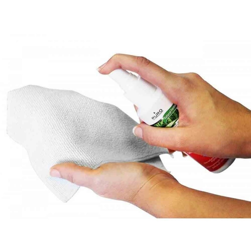 Pure Screen Cleaning Kit Spray 240ml + Grey Microfiber Cloth 20x28cm Pure Screen Cleaning Kit Spray 240ml + Grey Microfiber Cloth 20x28cm