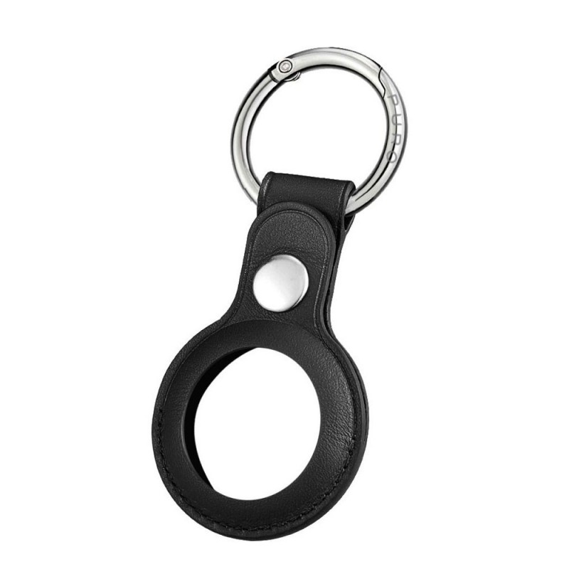 Pure Leather 'SKY' Keychain for Apple AirTag with Hook