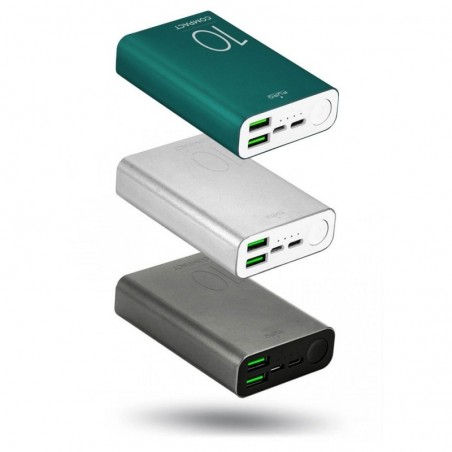 Acquista Puro Power bank Compact Fast Charger In Alluminio 10000mAh su Smartness