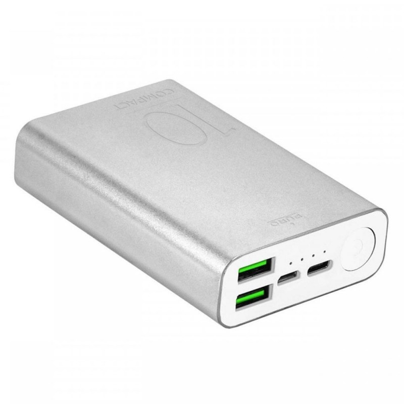 Pure Power bank Compact Fast Charger In Aluminum 10000mAh Pure Power bank Compact Fast Charger In Aluminum 10000mAh