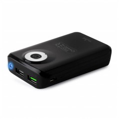 Puro Powerbank 2.4A Fast Cahrger 7800mAh 2 Usb Con Torcia | Bianco e Nero