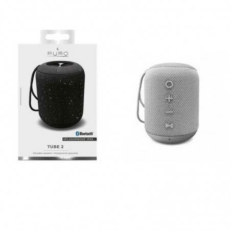 Puro Speaker Bluetooth TUBE 2 V4.2 Altoparlante Portatile Splashproof IPX5