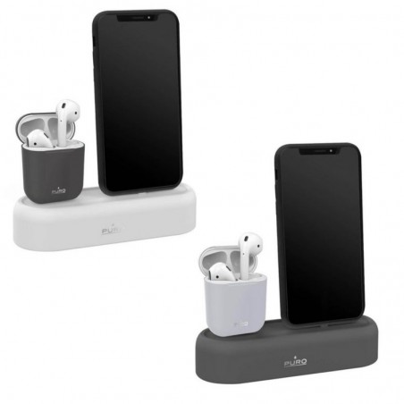 Photo of Puro Desktop Stand for iPhone and AirPods Compact 2 in 1 Design - Puro